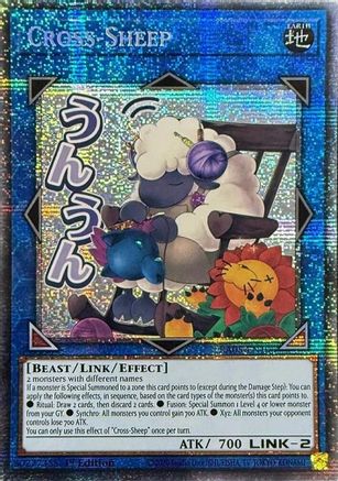 sheep yugioh card Cross-Sheep (Starlight Rare) [RA05-EN106] Grade:PSA 5 Spirit Reaper | Card Alternate Art Promos Mint / near mint
