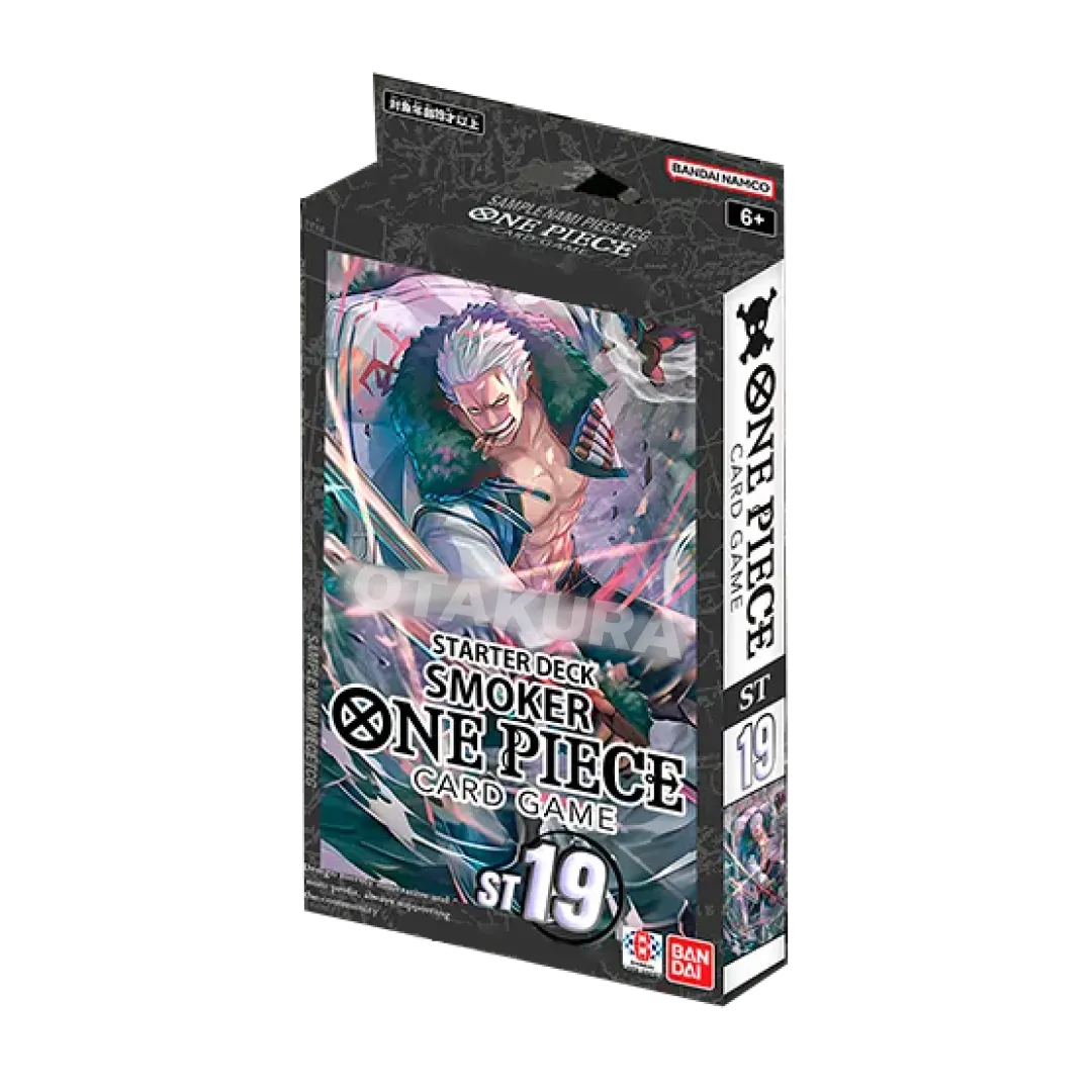 one piece tcg smoker starter deck One Piece Starter Deck (Black Smoker) ST19