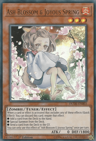 Ash Blossom & Joyous Spring [DUDE-EN003] Ultra Rare - Trinity Hobby