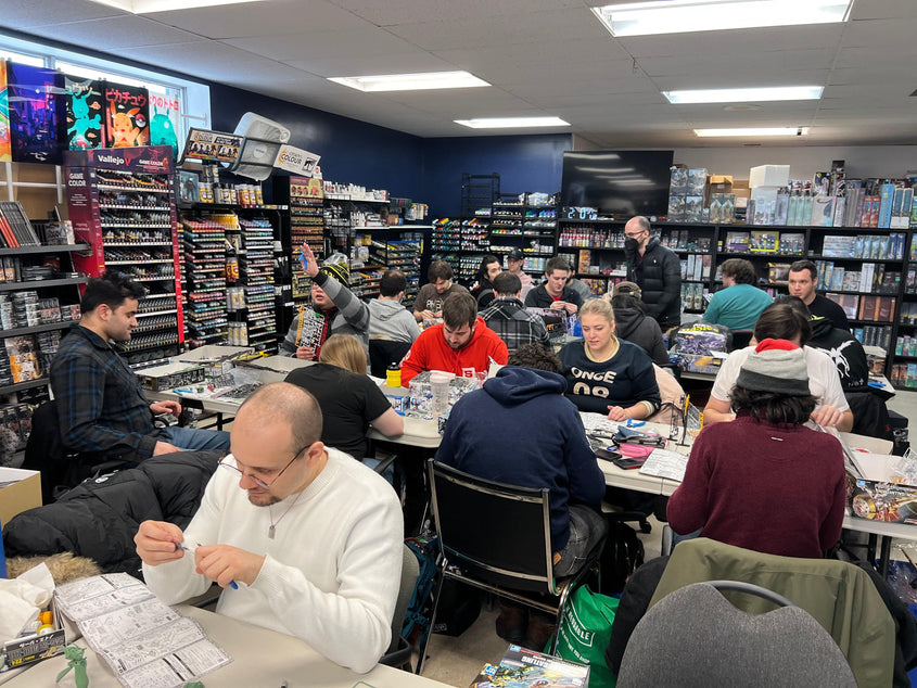 People Building Gundam/Gunpla At a build meetup at trinity hobby