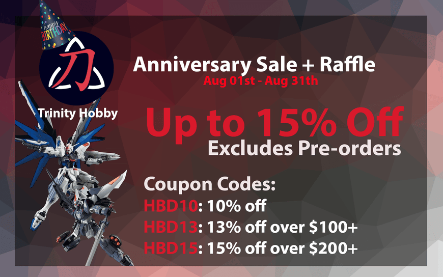 Trinity Hobby Anniversary + Giveaway - Trinity Hobby