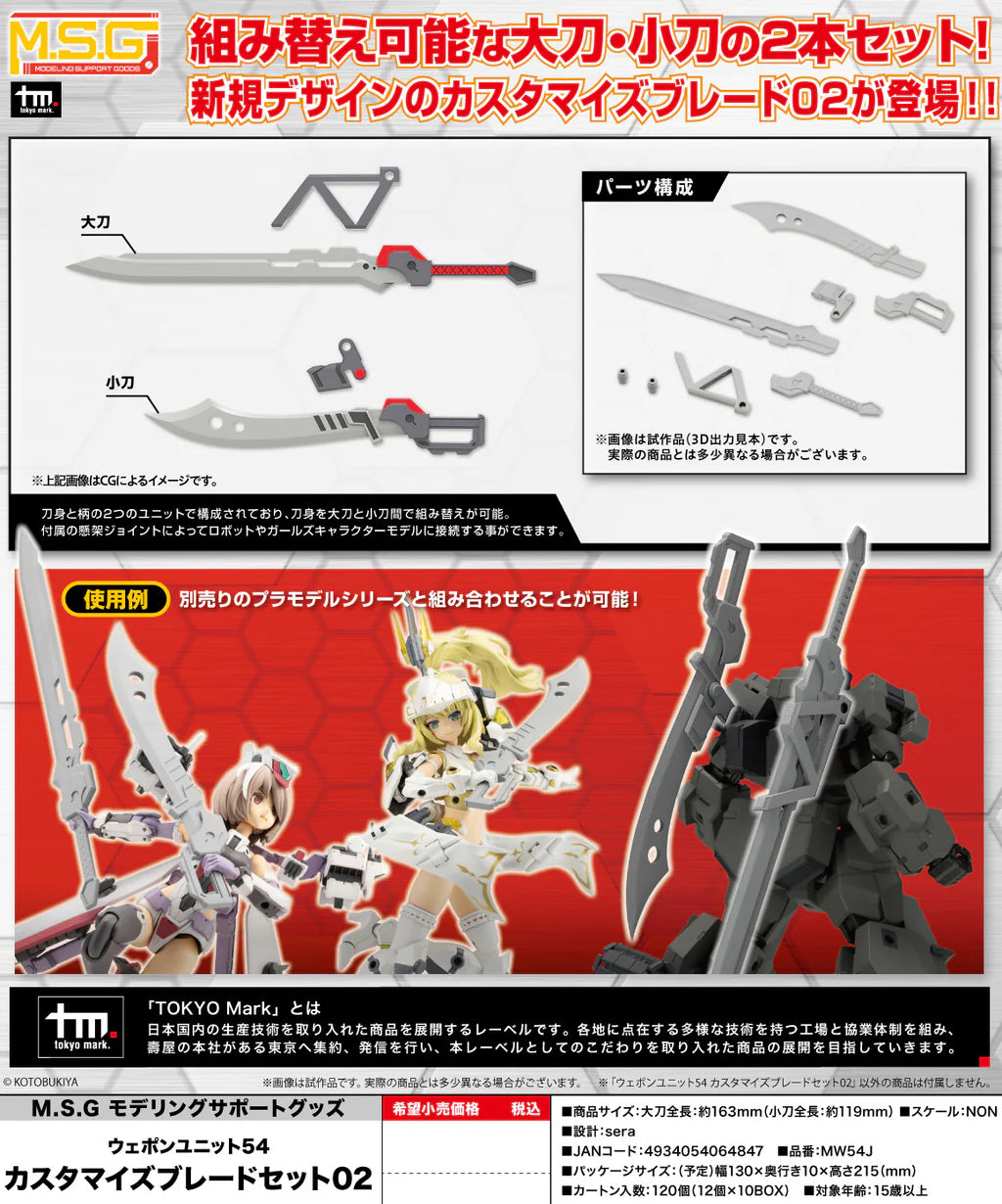 WEAPON UNIT54 CUSTOMIZE BLADE SET02