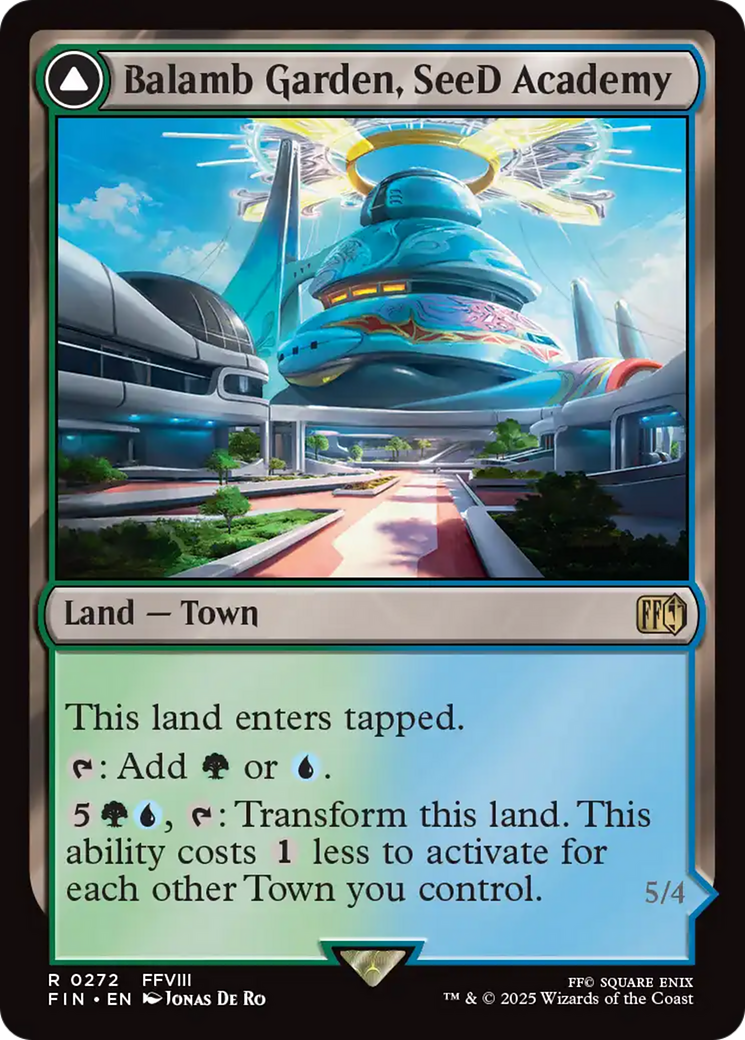 Balamb Garden, SeeD Academy // Balamb Garden, Airborne  [Foil]  (FIN-272) - [FINAL FANTASY] - Trinity Hobby