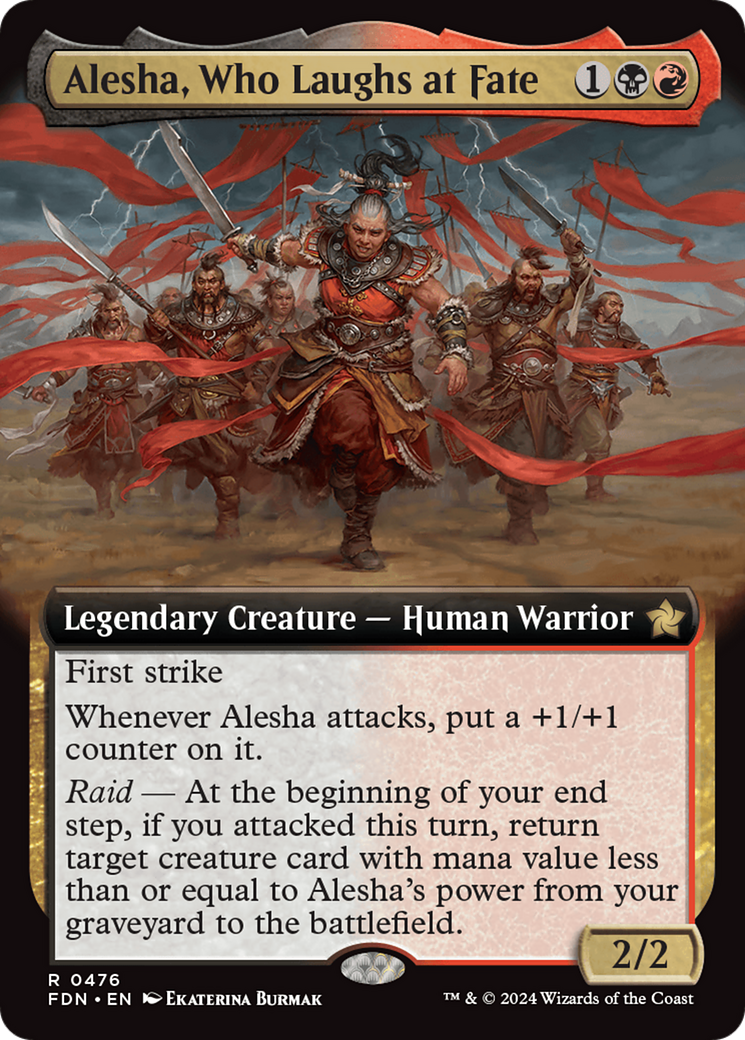 Alesha, Who Laughs at Fate (Extended Art) [Foundations] - Trinity Hobby