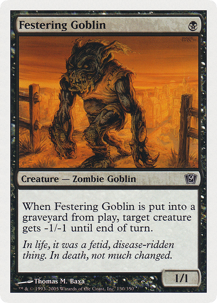 Festering Goblin  (9ED-130) - [Ninth Edition] - Trinity Hobby