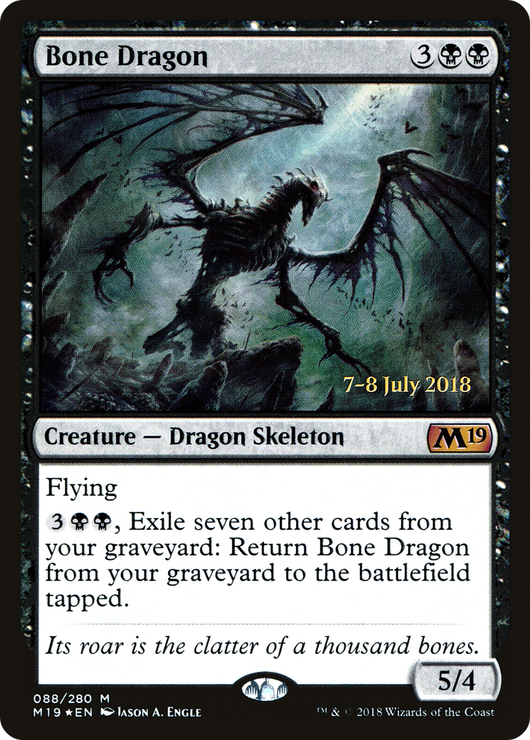 Bone Dragon [Core Set 2019 Prerelease Promos] - Trinity Hobby