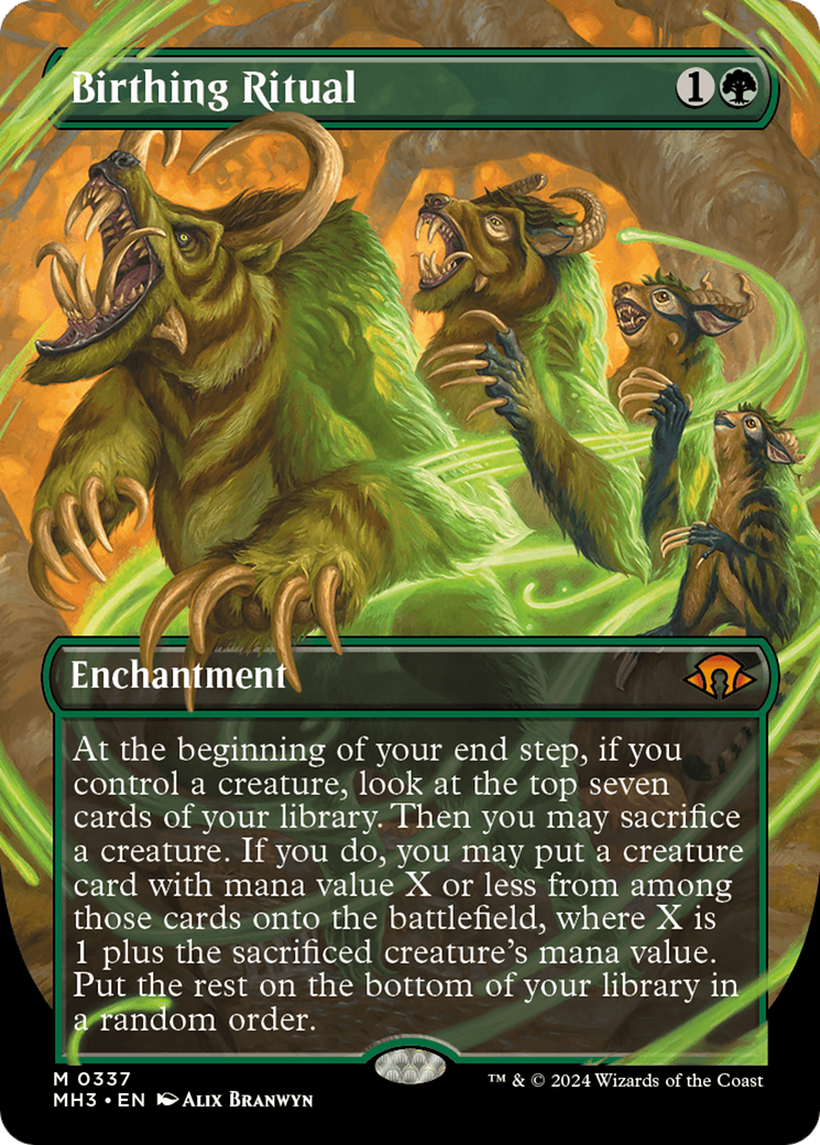 Birthing Ritual (Borderless) [Modern Horizons 3] - Trinity Hobby