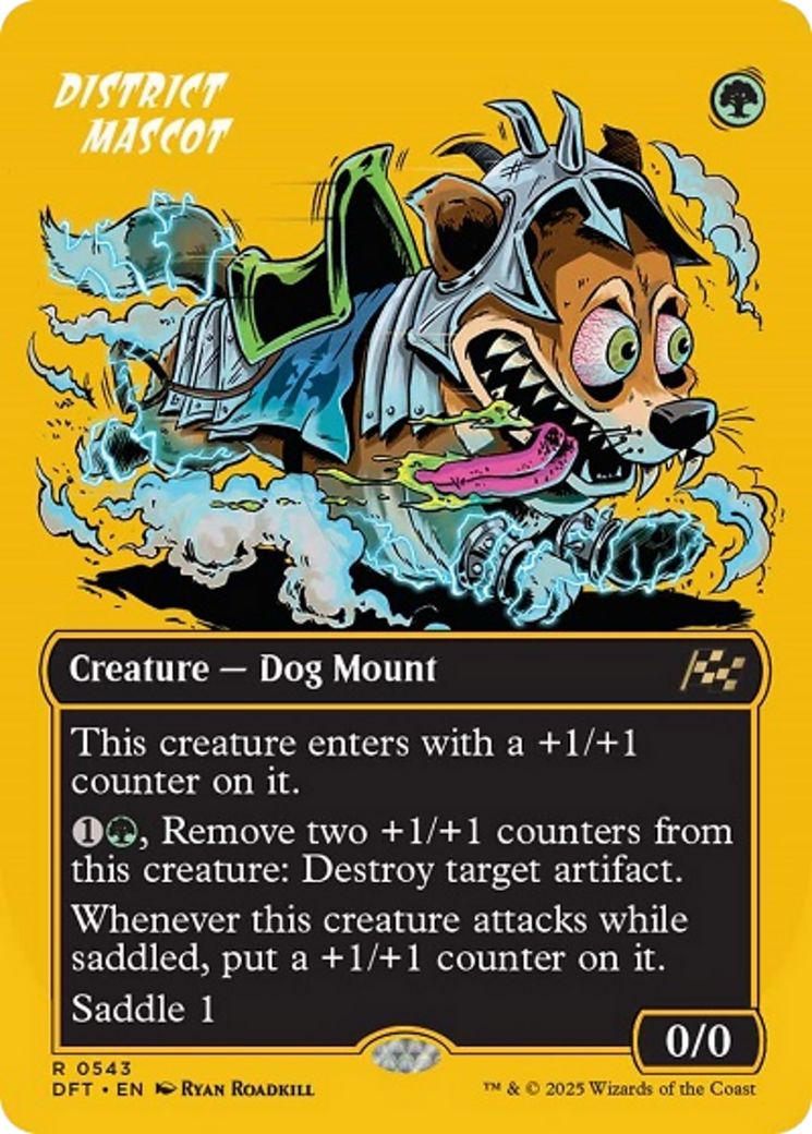District Mascot (Borderless) (First-Place Foil) [Aetherdrift] - Trinity Hobby