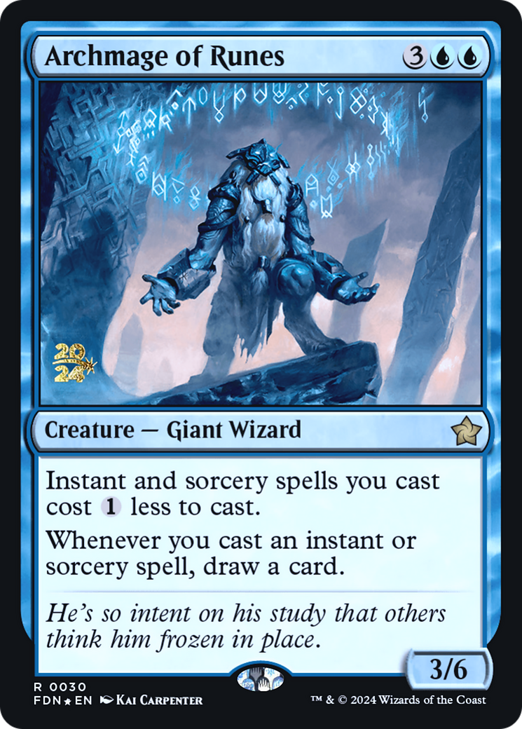 Archmage of Runes [Foundations Prerelease Promos] - Trinity Hobby