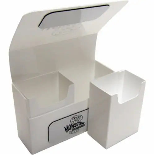 DECK BOX DOUBLE MONSTER  MATTE WHITE - Trinity Hobby