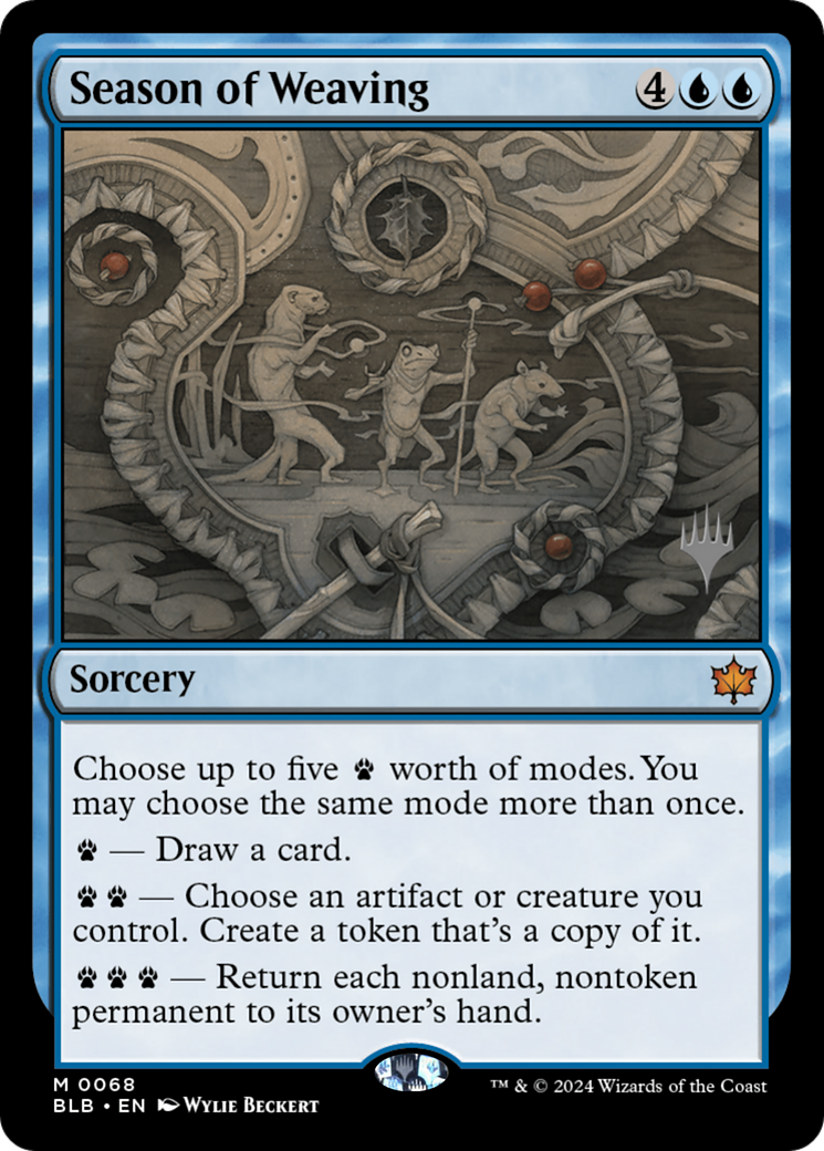 Season of Weaving (Promo Pack) [Bloomburrow Promos] - Trinity Hobby