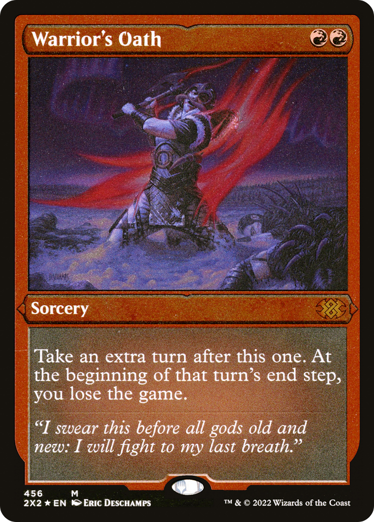 Warrior's Oath (Foil Etched)  [Foil]  (2X2-456) - [Double Masters 2022] - Trinity Hobby