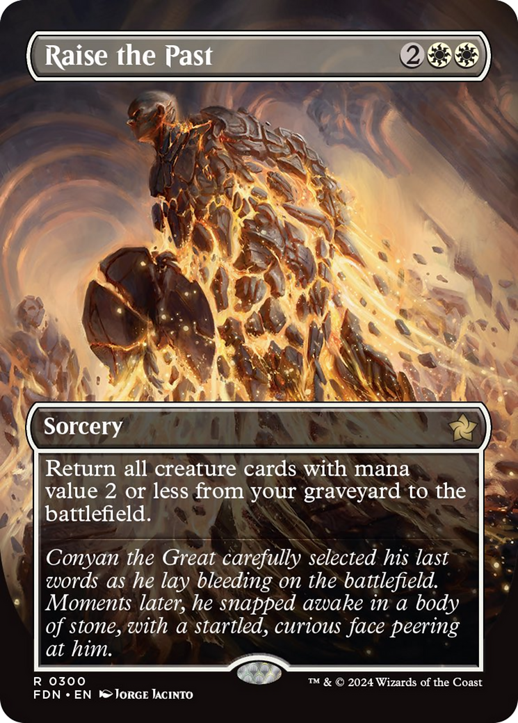 Raise the Past (Borderless) [Foundations] - Trinity Hobby