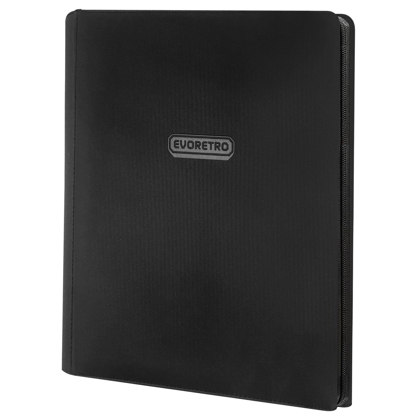 EVORETRO 9-Pocket Zip-Up Trading Card Binder for 360 cards - Black - Trinity Hobby
