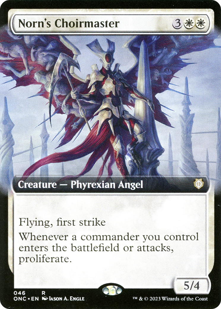 Norn's Choirmaster (Extended Art) [Phyrexia: All Will Be One Commander] - Trinity Hobby