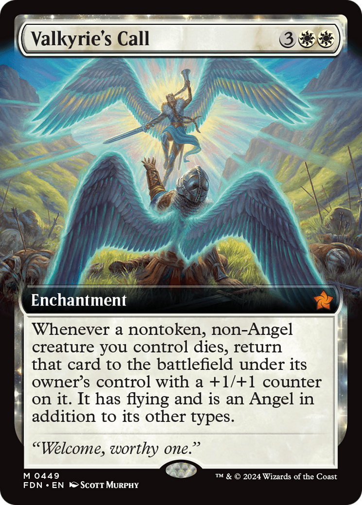 Valkyrie's Call (Extended Art) [Foundations] - Trinity Hobby