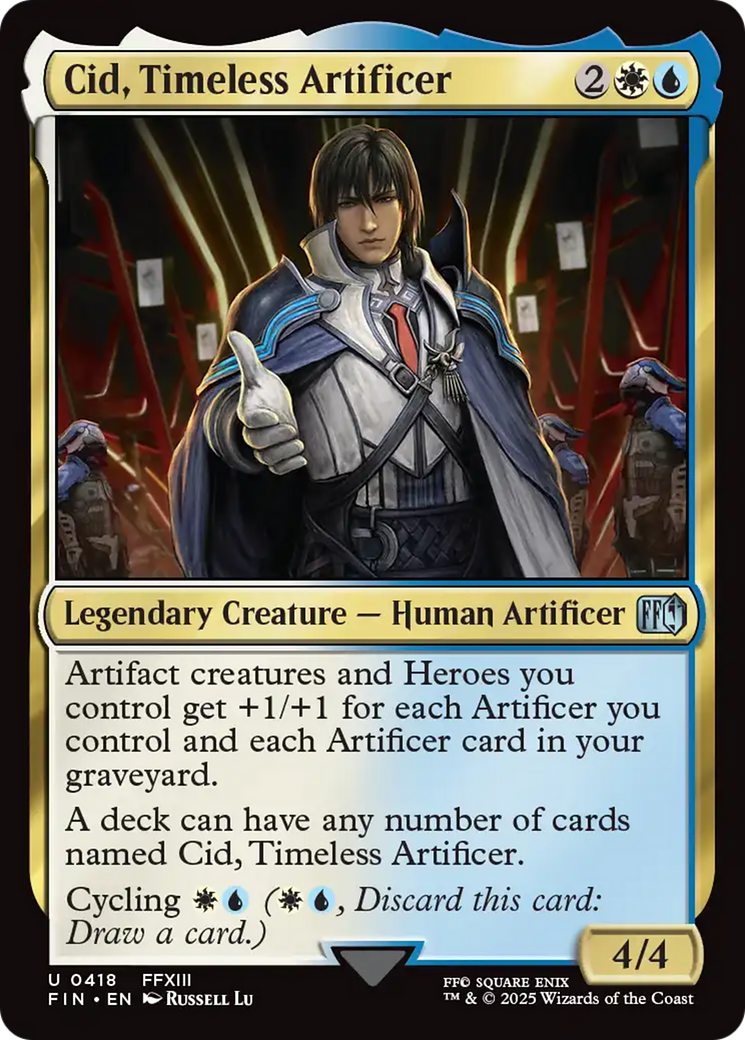 Cid, Timeless Artificer (0418)  [Foil]  (FIN-418) - [FINAL FANTASY] - Trinity Hobby