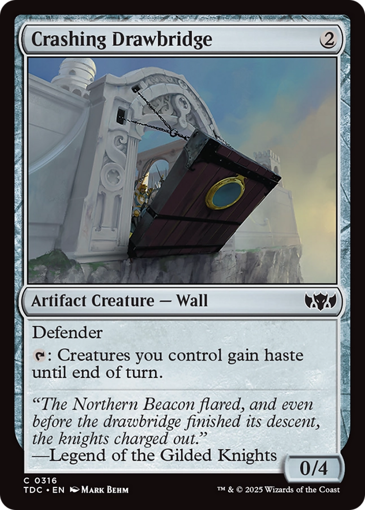 Crashing Drawbridge (TDC-316) - [Commander: Tarkir: Dragonstorm] - Trinity Hobby