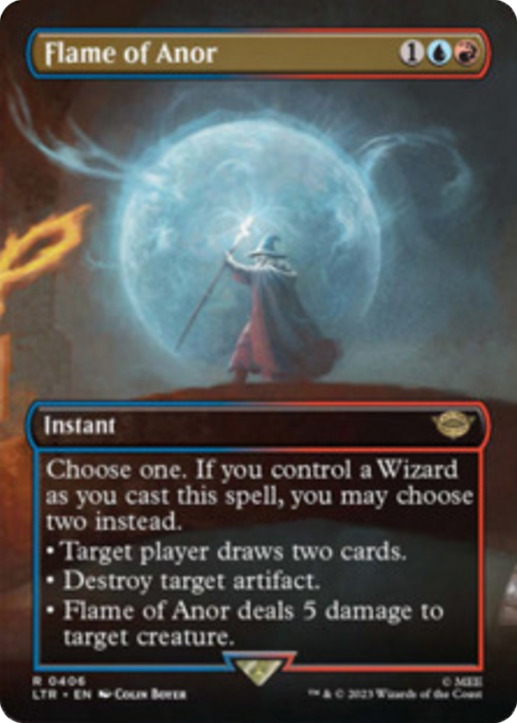 Flame of Anor (Borderless Alternate Art) [The Lord of the Rings: Tales of Middle-Earth] - Trinity Hobby