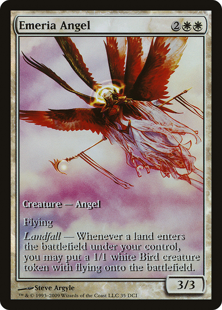 Emeria Angel (Game Day) (Art étendu) [Zendikar Promos] 