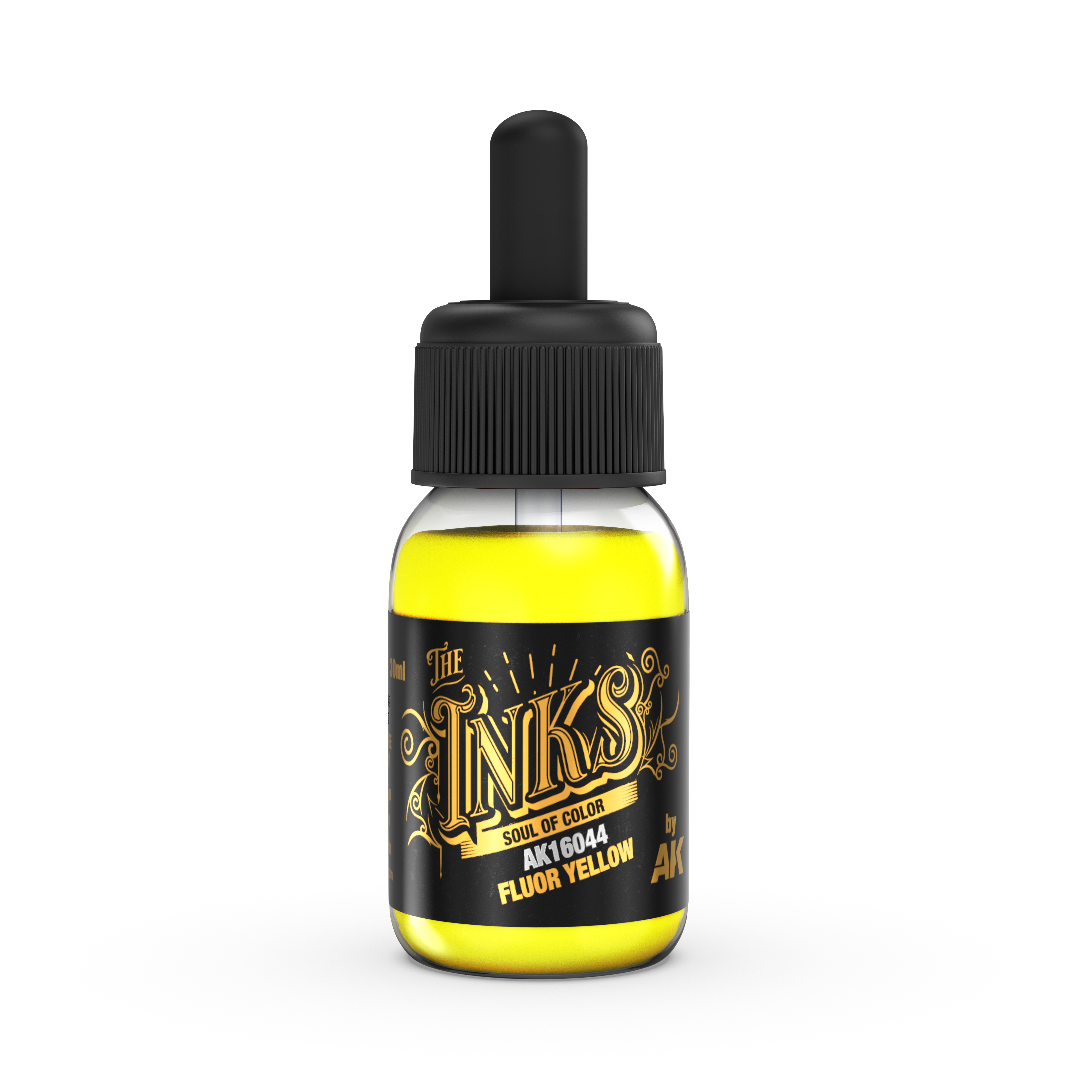 AK Interactive The INKS Fluor Yellow 30ml - Trinity Hobby