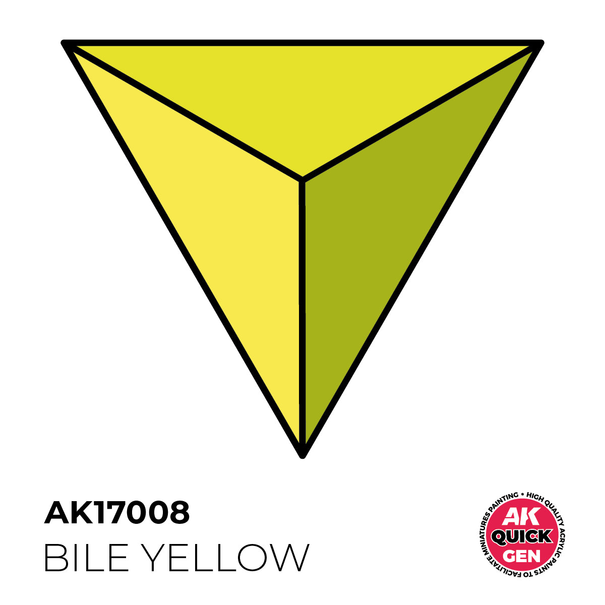 AK Interactive Quick Gen - Bile Yellow 18 ml - Trinity Hobby