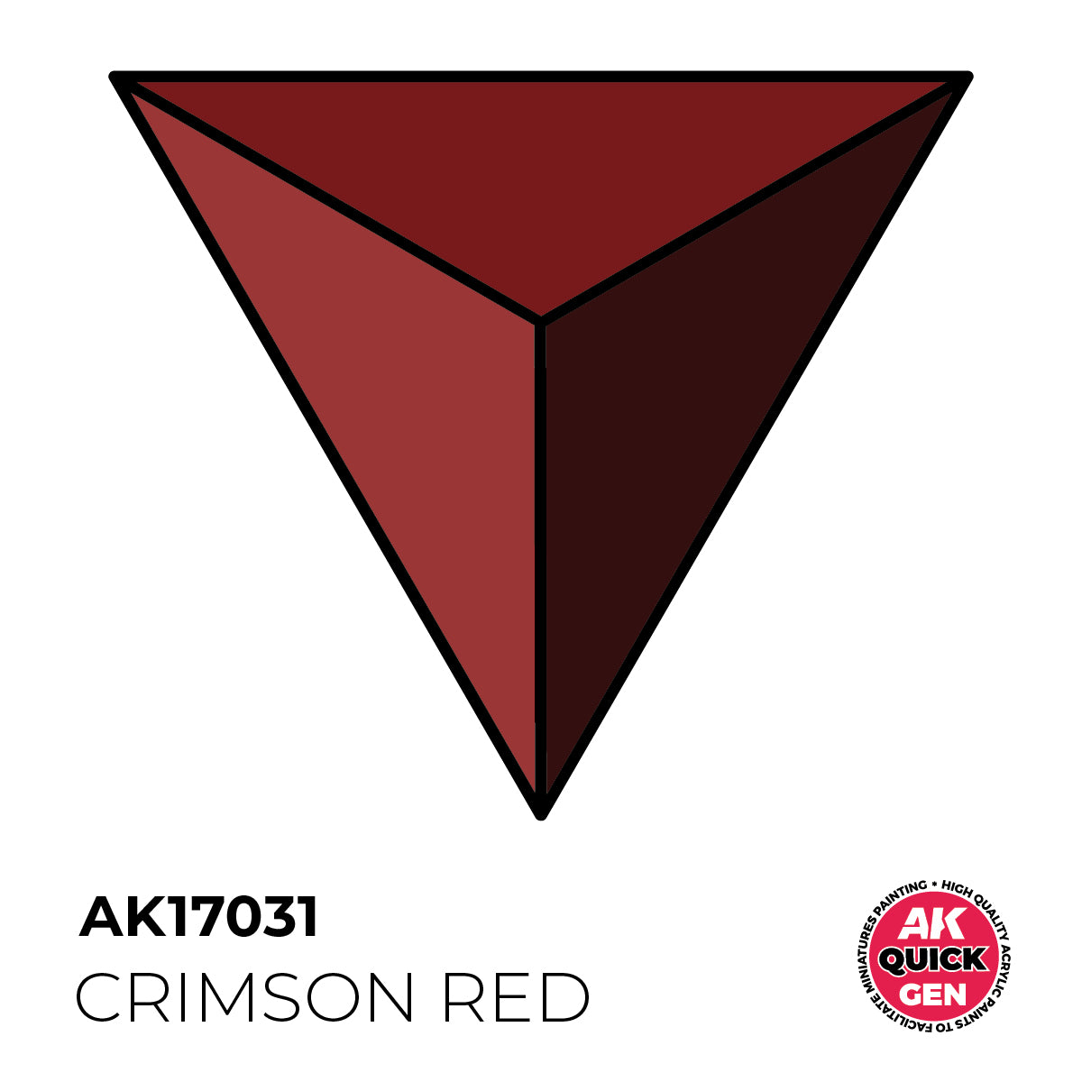 AK Interactive Quick Gen - Crimson Red 18 ml - Trinity Hobby