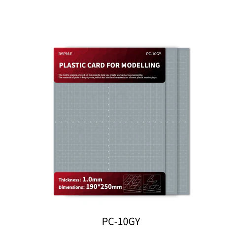 DSPIAE PC-10GY Plastic Card For Modelling 1.0MM - Trinity Hobby