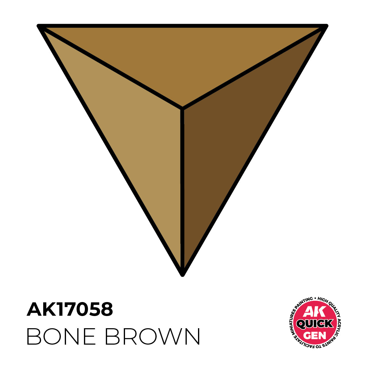 AK Interactive Quick Gen - Bone Brown 18 ml - Trinity Hobby