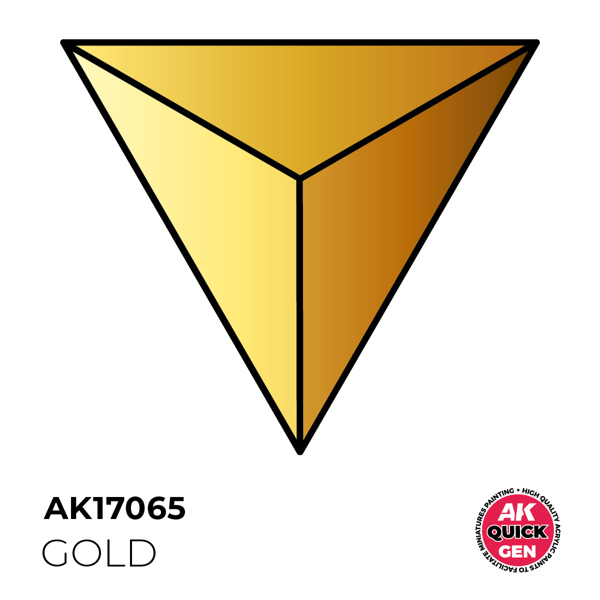 AK Interactive Quick Gen - Gold 18 ml - Trinity Hobby