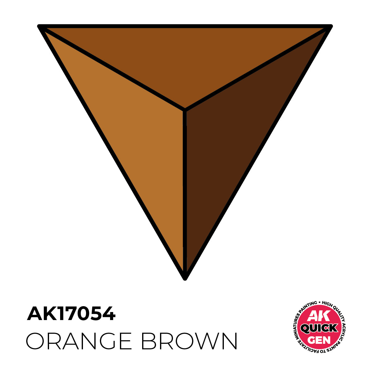 AK Interactive Quick Gen - Orange Brown 18 ml - Trinity Hobby