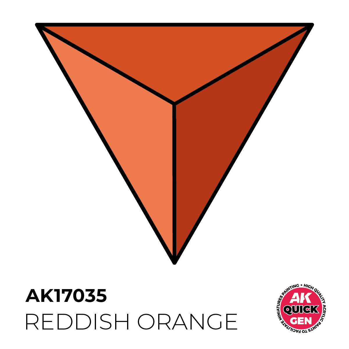 AK Interactive Quick Gen - Reddish Orange 18 ml - Trinity Hobby