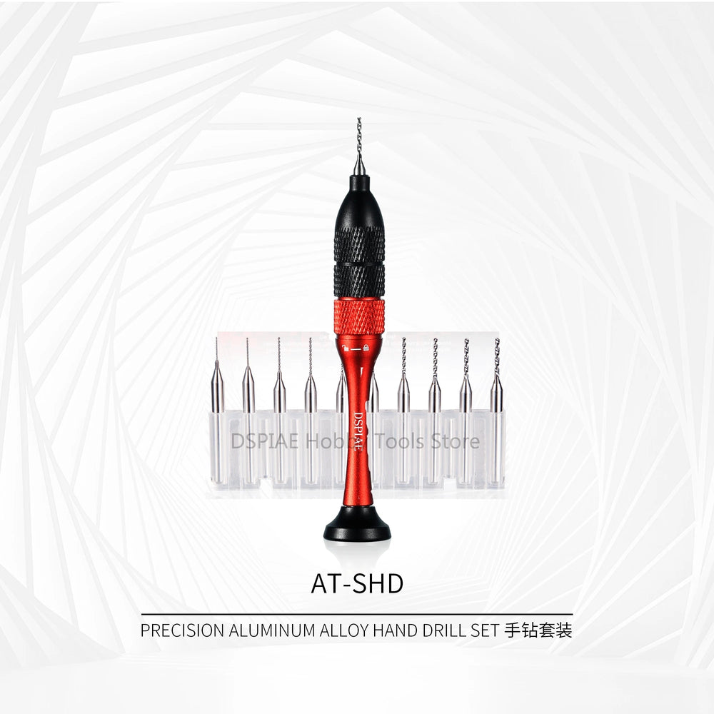 Dspiae AT-SHD Precision Aluminum Alloy Hand Drill Set