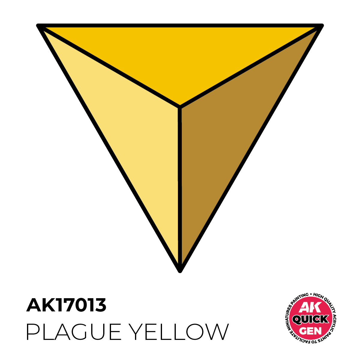 AK Interactive Quick Gen - Plague Yellow 18 ml - Trinity Hobby