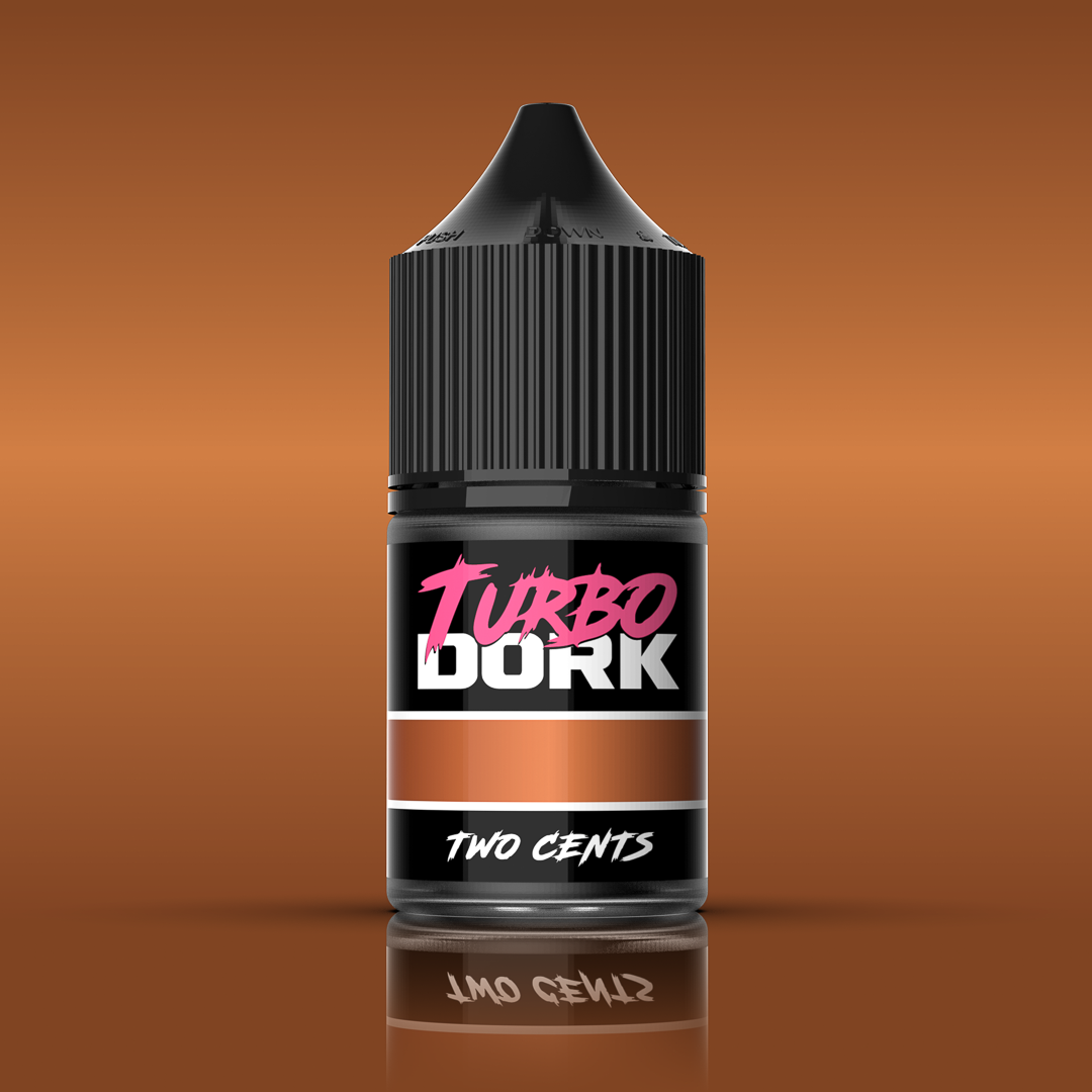 Turbo Dork Two Cents Metallic Acrylic Paint 22ml Bottle - Trinity Hobby