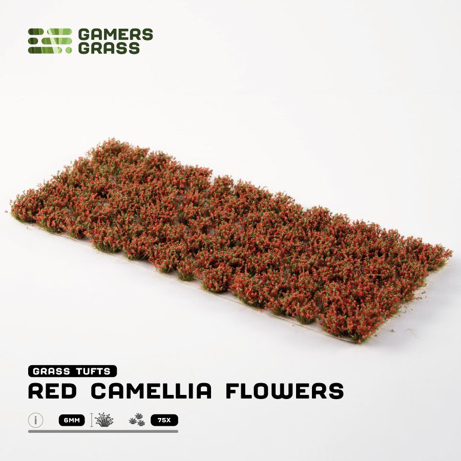 Gamers Grass Red Camellia Flowers - Trinity Hobby