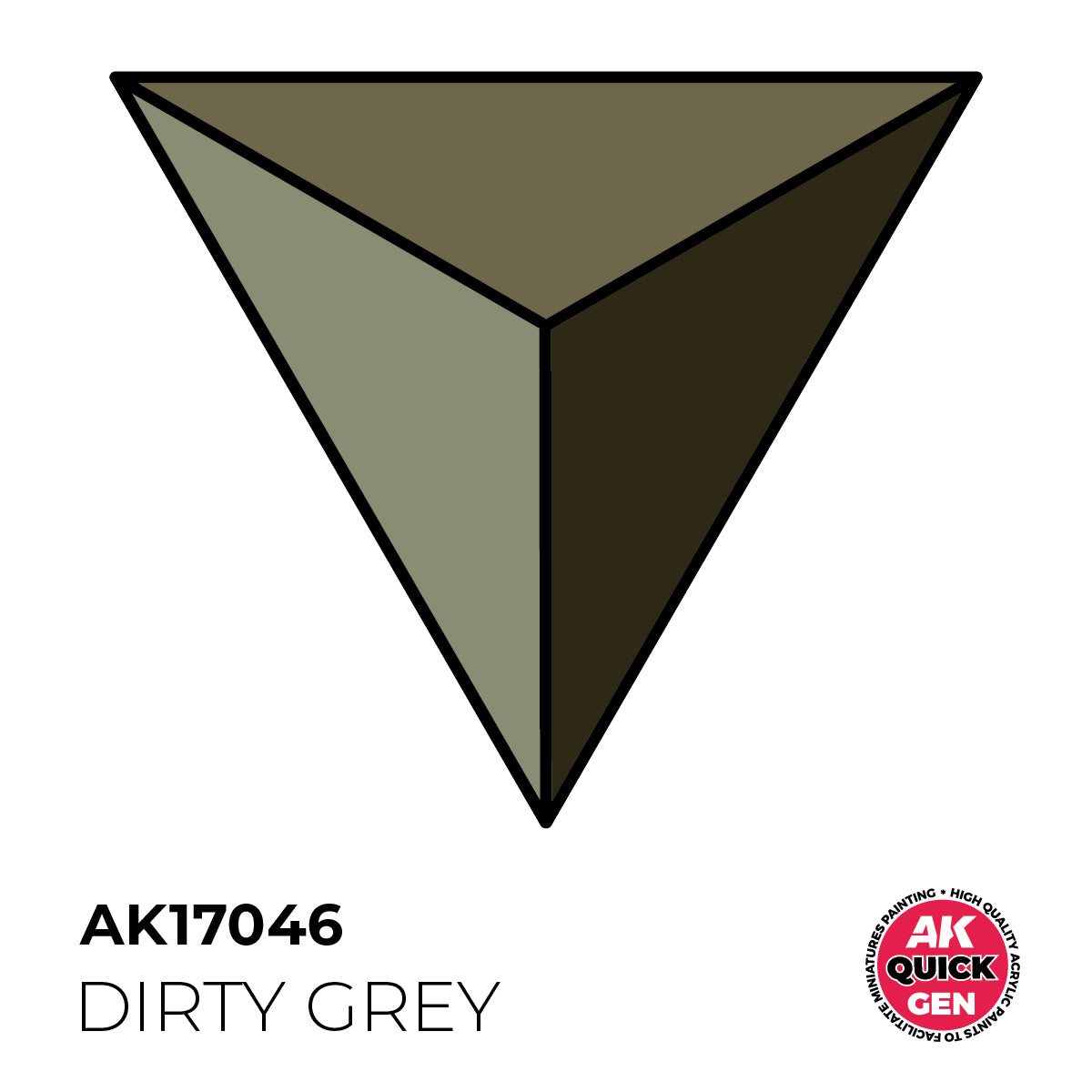 AK Interactive Quick Gen - Dirty Grey 18 ml - Trinity Hobby