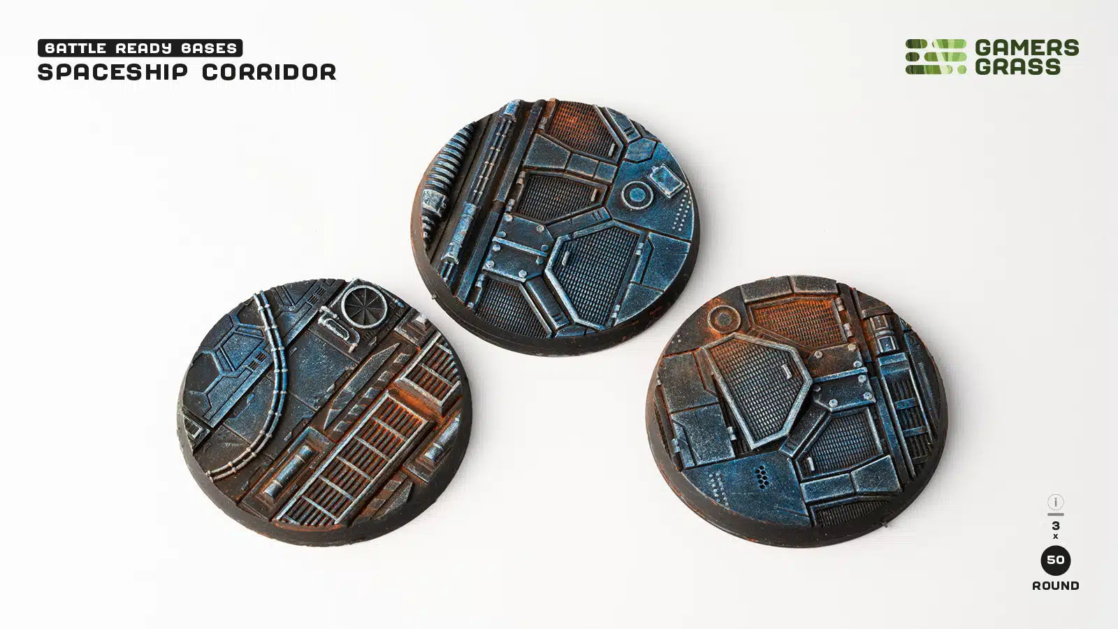 Gamers Grass Battle Ready Bases - Spaceship Corridor - Trinity Hobby