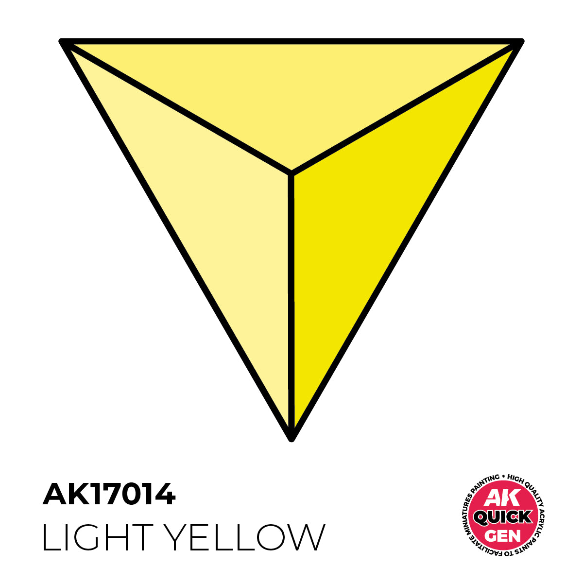 AK Interactive Quick Gen - Light Yellow 18 ml - Trinity Hobby
