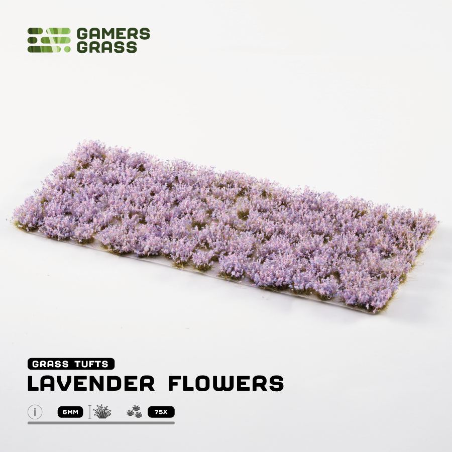 Gamers Grass Lavender Flowers - Trinity Hobby