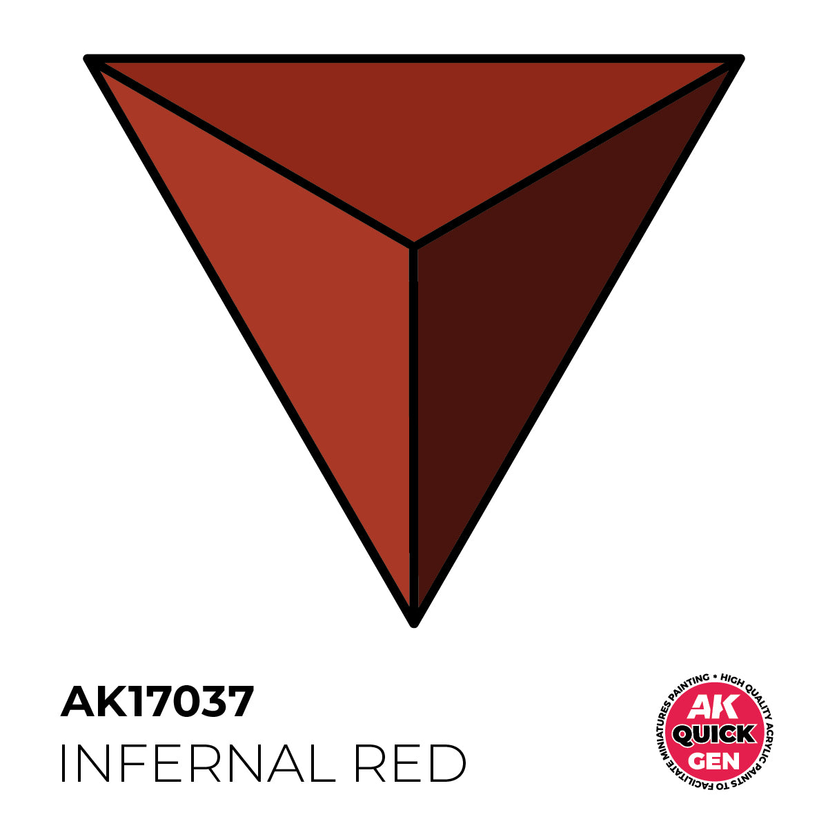 AK Interactive Quick Gen - Infernal Red 18 ml - Trinity Hobby
