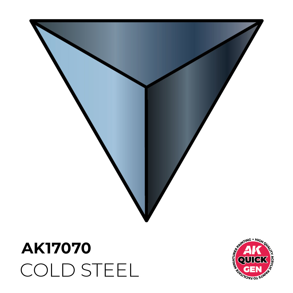 AK Interactive Quick Gen - Cold Steel 18 ml - Trinity Hobby