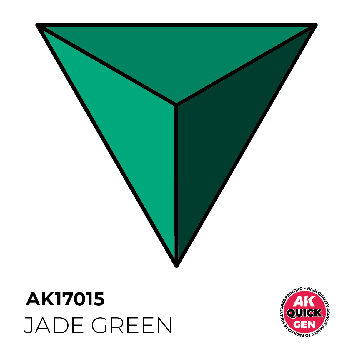 AK Interactive Quick Gen - Jade Green 18 ml - Trinity Hobby