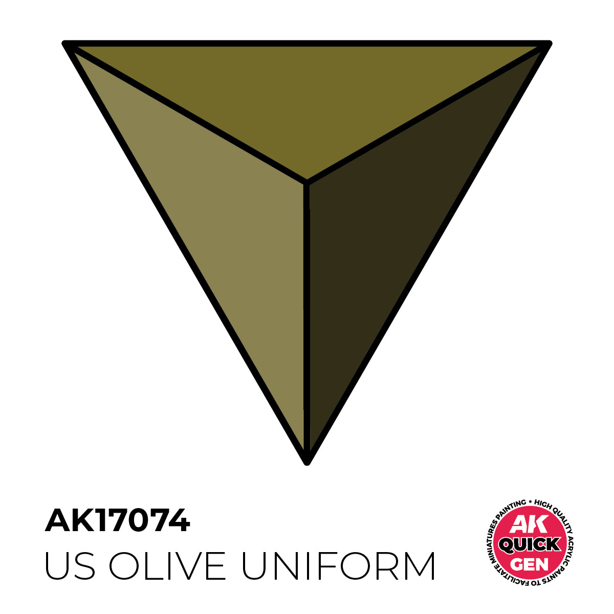 AK Interactive Quick Gen - Us Olive Uniform 18 ml - Trinity Hobby