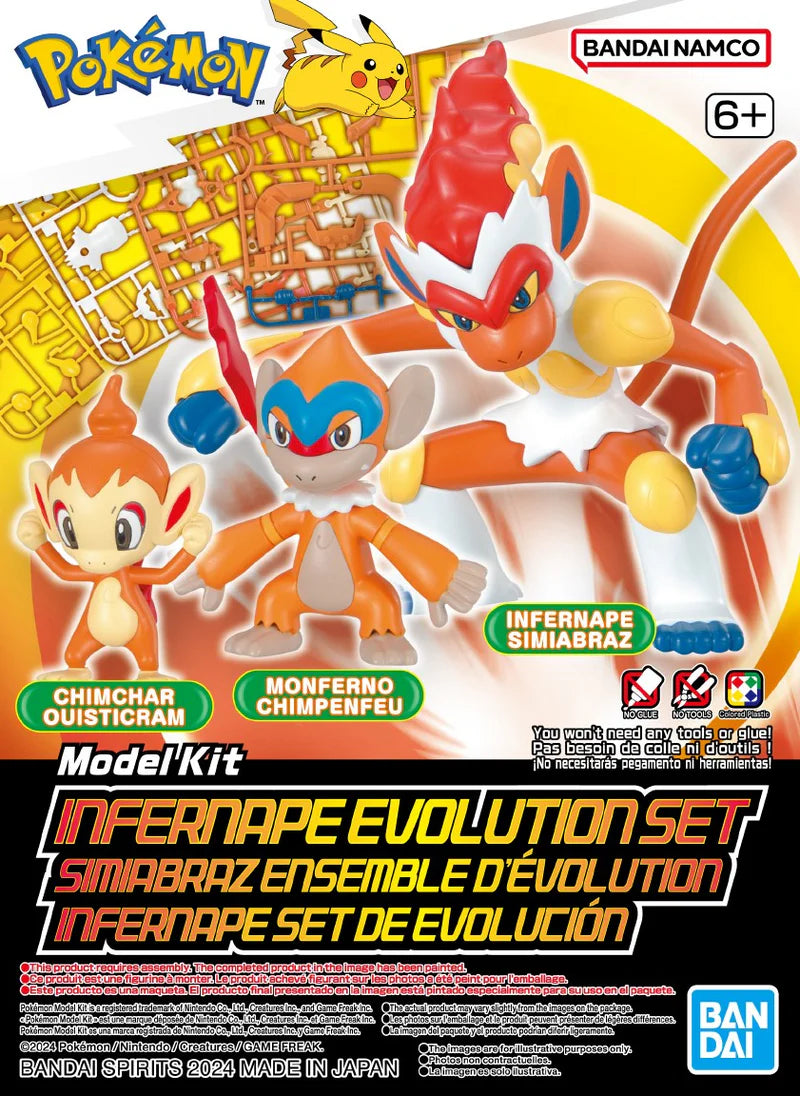 Pokémon Model Kit INFERNAPE EVOLUTION SET - Trinity Hobby