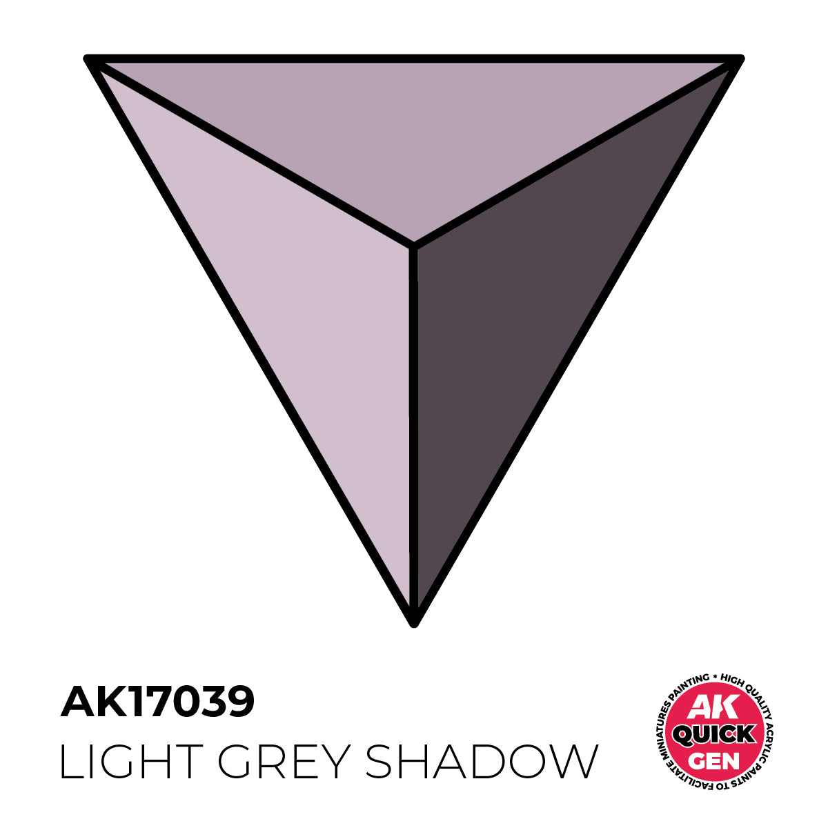 AK Interactive Quick Gen - Light Grey Shadow 18 ml - Trinity Hobby