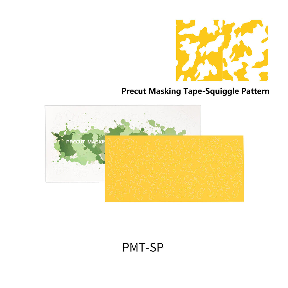 Dspiae PMT-SP Precut Masking Tape - Squiggle Pattern