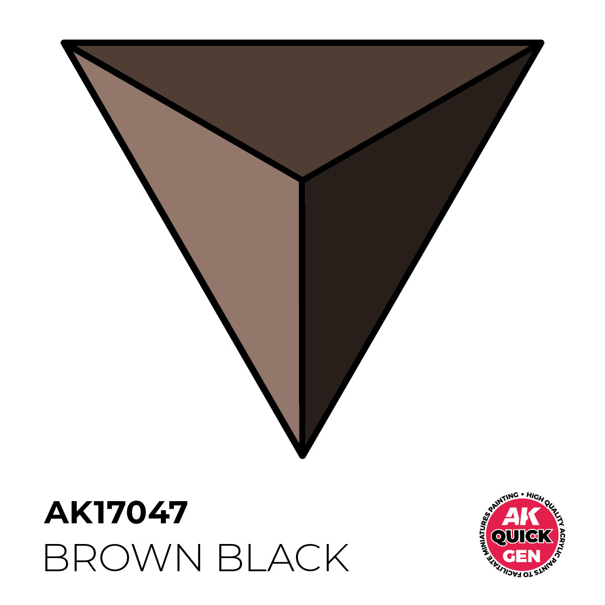 AK Interactive Quick Gen - Brown Black 18 ml - Trinity Hobby