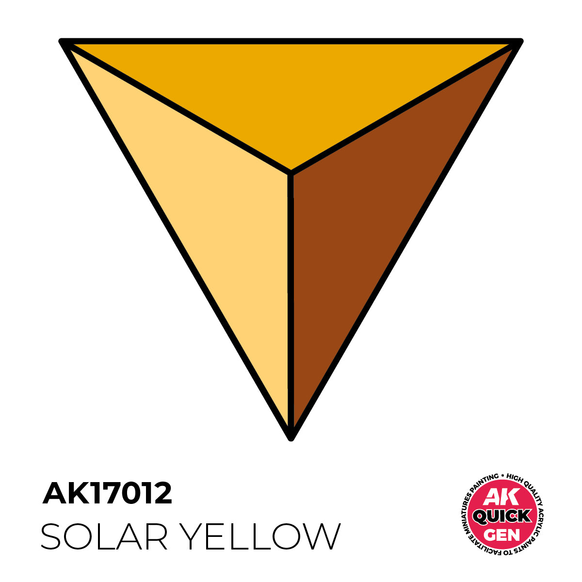 AK Interactive Quick Gen - Solar Yellow 18 ml - Trinity Hobby