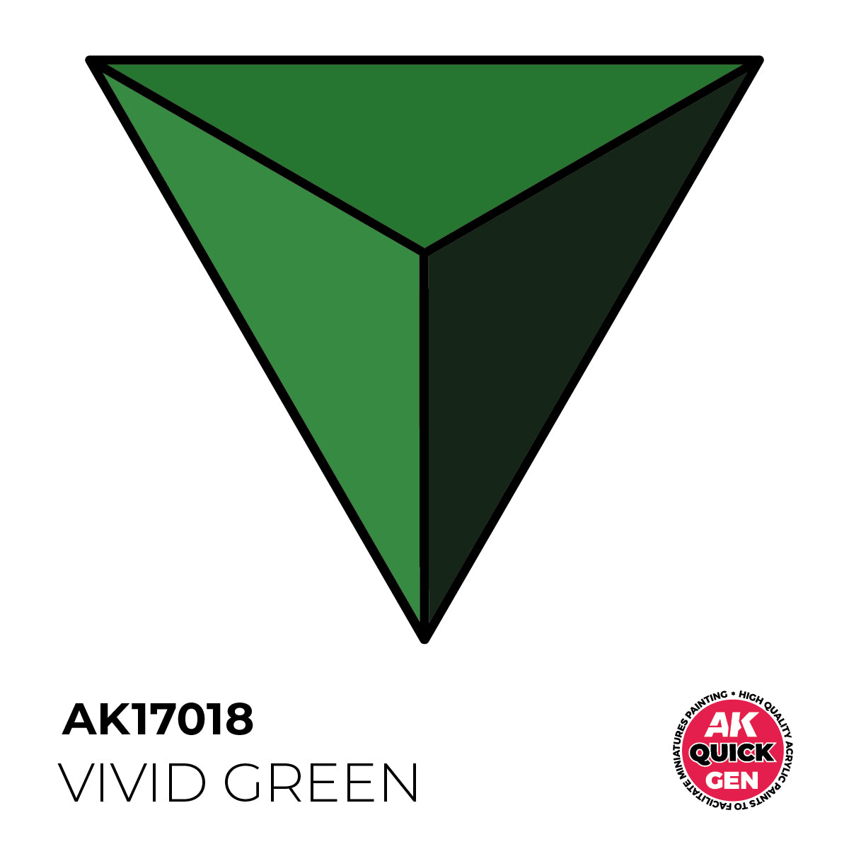 AK Interactive Quick Gen - Vivid Green 18 ml - Trinity Hobby